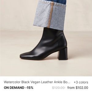 Alohas black vegan ankle boot